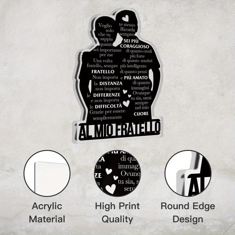 1pc Italian Acrylic Friendship Sign, Putuo Decor - 'You Are Important Enough' Desktop Decoration for Home, Farmhouse, Living Room