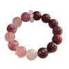 Autumn New Arrival: Natural Crystal Cherry Strawberry & Pink Grapefruit Quartz with Pink Emerald Accents