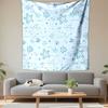 Ocean-Themed Starfish and Shell Pattern Patterned Tapestry Decorative Wall Hanging, Home Bedroom Living Room Decor