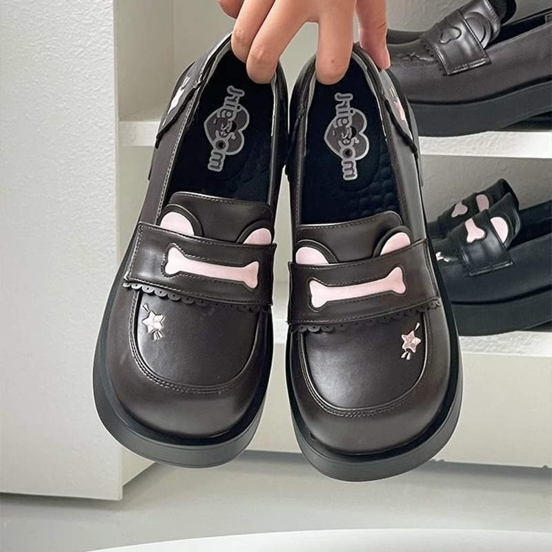 Thick-soled Heightening Round Head JK Uniform Shoes Women's Spring and Autumn New Super Soft and Comfortable Student Shoes Lolita