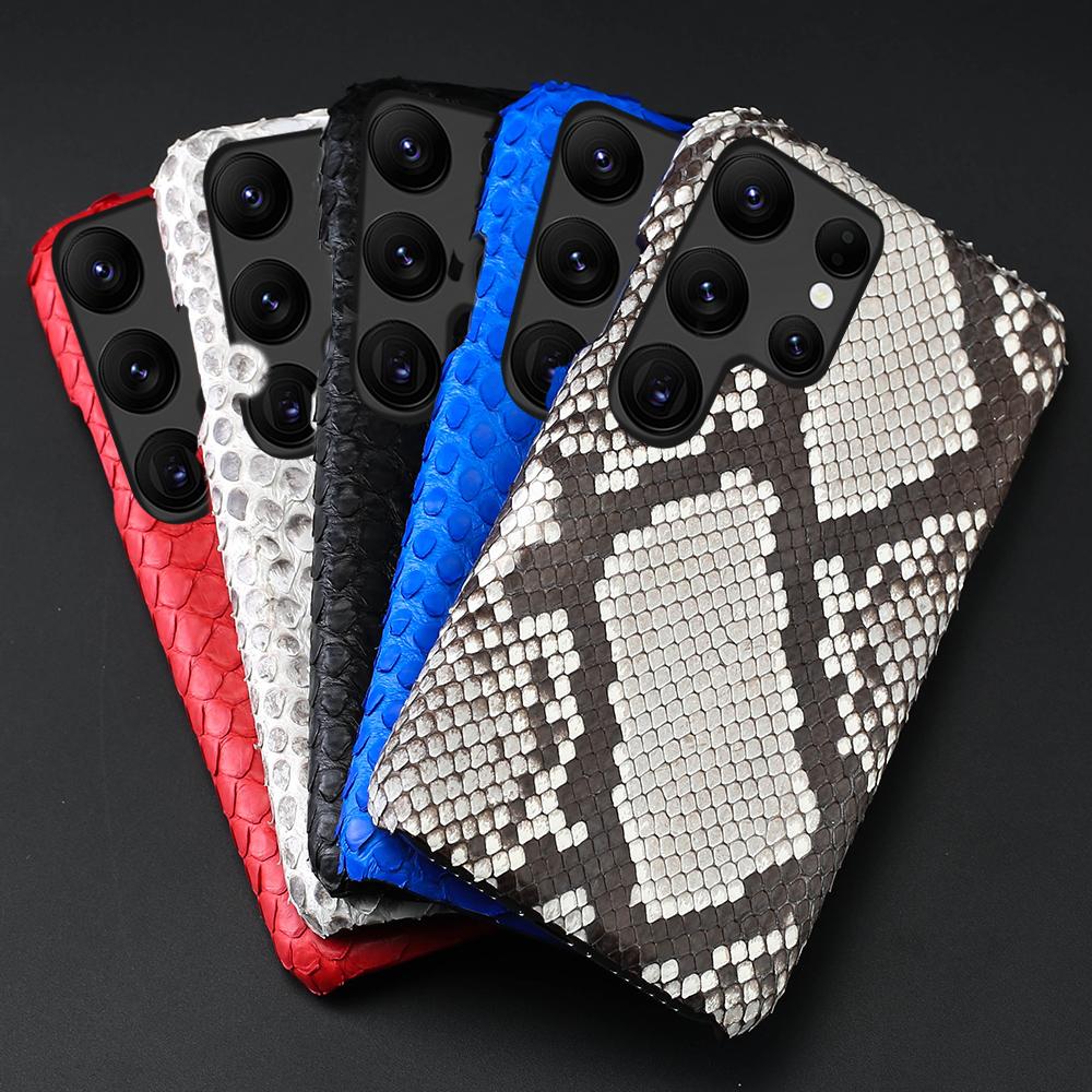 100% Genuine Leather Cover Case For Samsung Galaxy S25 S24 Ultra S21 S22 S23 FE S24Plus S25Plus Note 20 Ultra A54 A53 A55 5G