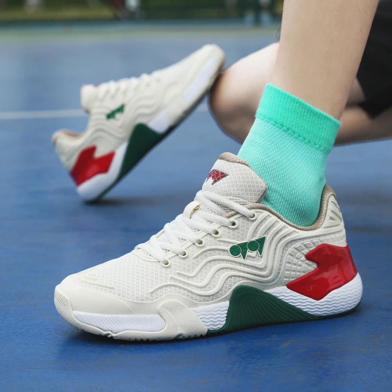 New Casual Badminton Shoes Breathable and Non-slip Men's and Women's Lightweight Table Tennis Sports Shoes Tennis Training Shoes