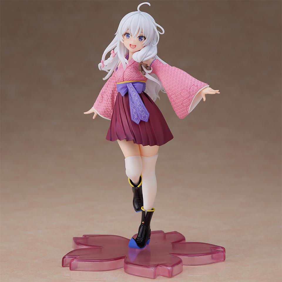 Original Genuine Taito Wandering Witch: The Journey Of Elaina 20cm Elaina With Kimono Scale Ratio Model Figurine Toys Playsetss Gift Presents
