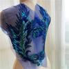 Phoenix Tail Feather Sequins Patches Colorful Iron On Patches  Classic Fashion Dresses