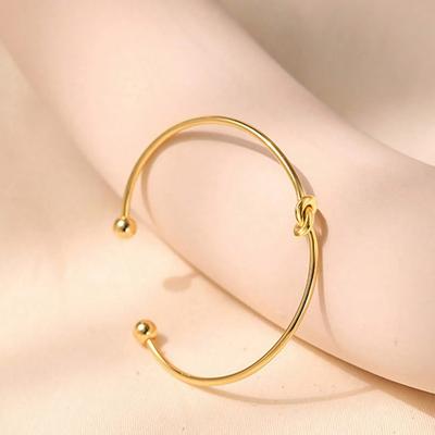 Knoten Offene Manschette Armband Forever Love Knoten Unendlichkeit Armreif Verstellbares Armband Freundschaftsgeschenk für Frauen Beste Freundin Freundin