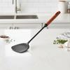Heat-resistant Iron Wok Spatula Wood Long Handle Strainer Spoon Frying Scoop  Chinese Restaurant