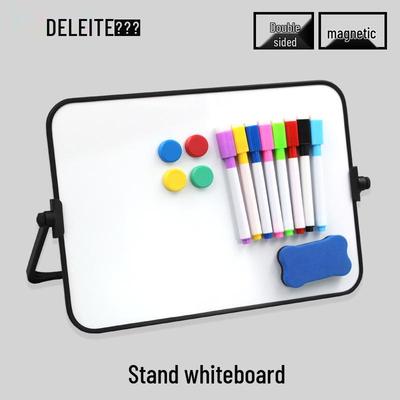 Dwustronna Magnetyczna Tablica Suchościeralna na Biurko dla Dzieci - Ścieralna Pomoc Dydaktyczna i Domowa Tablica do Notatek