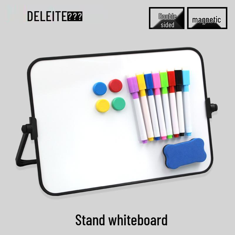 Double-Sided Magnetic Desktop Whiteboard for Children - Erasable Teaching Aid & Home Memo Board