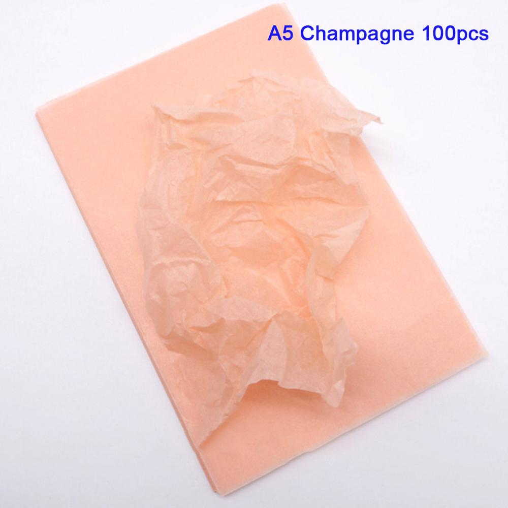 100Pcs Eco-Friendly A4/A5 Translucent Tissue Paper Gift Wrapping for Wine, Clothing, Shoes | Christmas Birthday Party Supplies