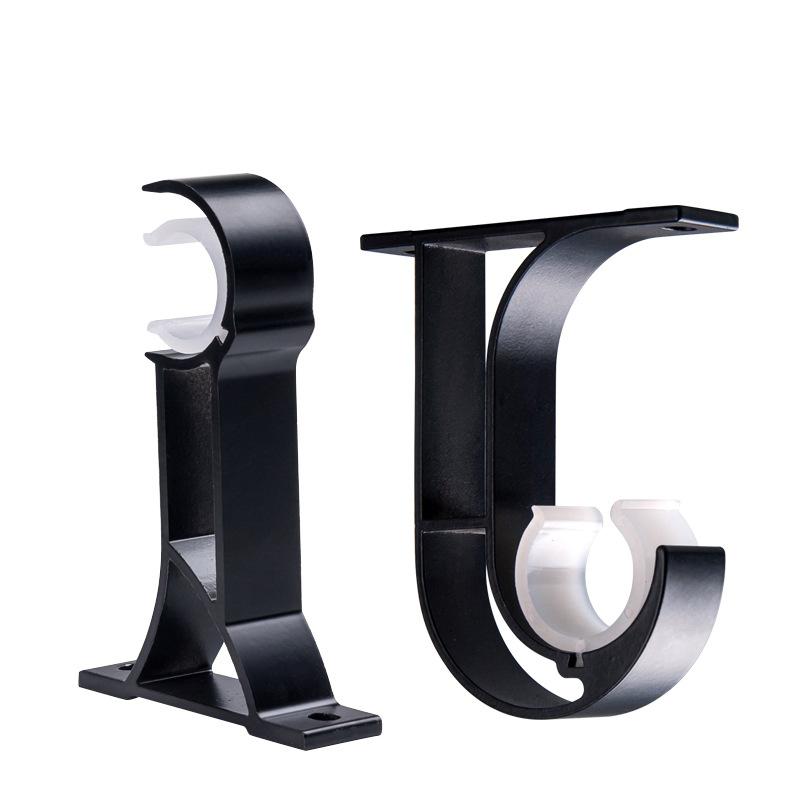 Gardinstang Takfeste Kraftig Gardinstangholder Med Matchende Skruer Aluminiumlegering Garderobestangholder