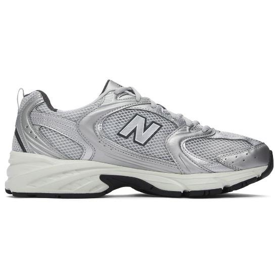New Balance 530 Grigio Materia Argento Metallizzato Sneakers Unisex MR530LG