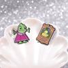Vibrant And Creative Cartoon Character Metal Brooch Fun Movie Inspired Monster Duck Starry Sky Art For Fashionable Wear