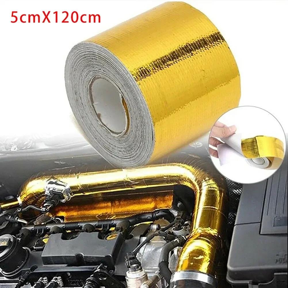

Gold Car Motorcycle Thermal Exhaust Wrap Pipe Header Heat Insulation Roll Tape Turbo Heat Wrap Reflective Tape 2026 China Mainland