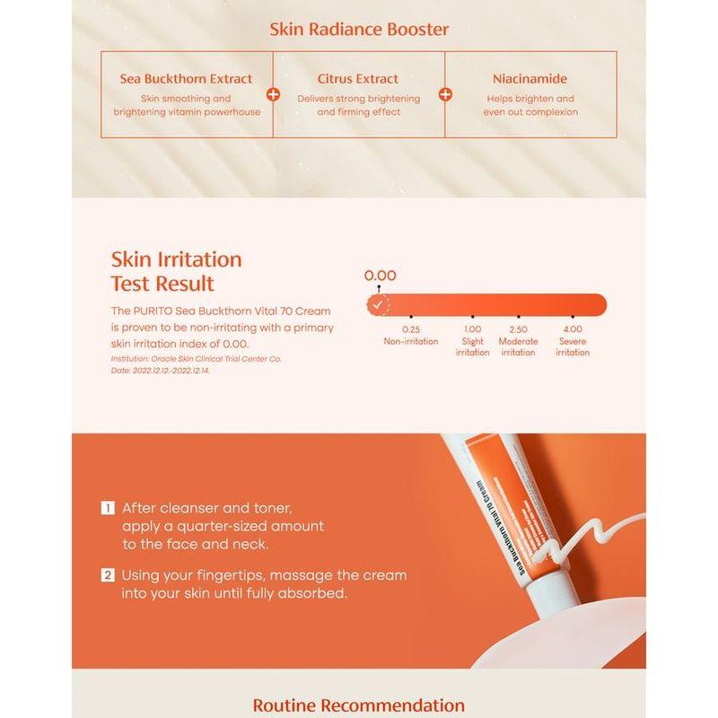 Purito SEOUL - Sea Buckthorn Vital 70 Cream