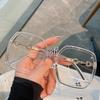 Fashion Square Glasses Frame Women Oversized Optical Transparent Spectacle Frames Vintage Eyewear Decoration Glasses Eyeglass