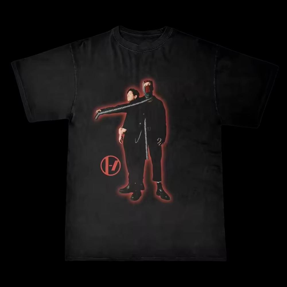 New Crew Neck Pullover Short‑Sleeve Printed T‑Shirt with Twenty One Pilots Band Print Women And Men T-shirt