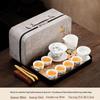 High-grade White Porcelain Kung Fu Tea Set