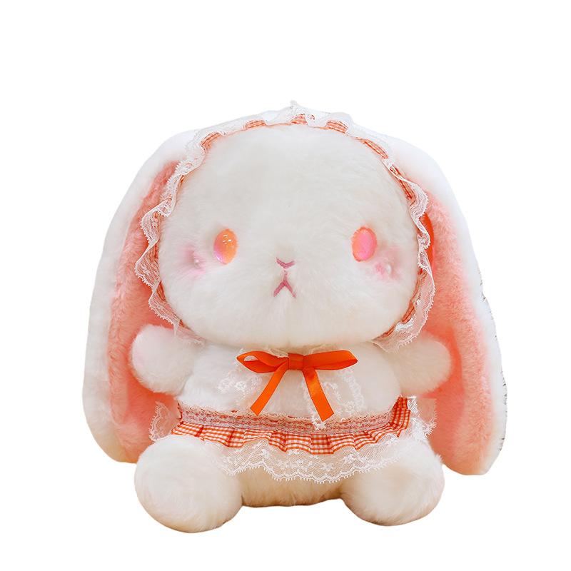 Lolita Rabbit Backpack Japanese Style Girl's Heart Cute Little Rabbit Plush Bag for Girls Birthday Gift