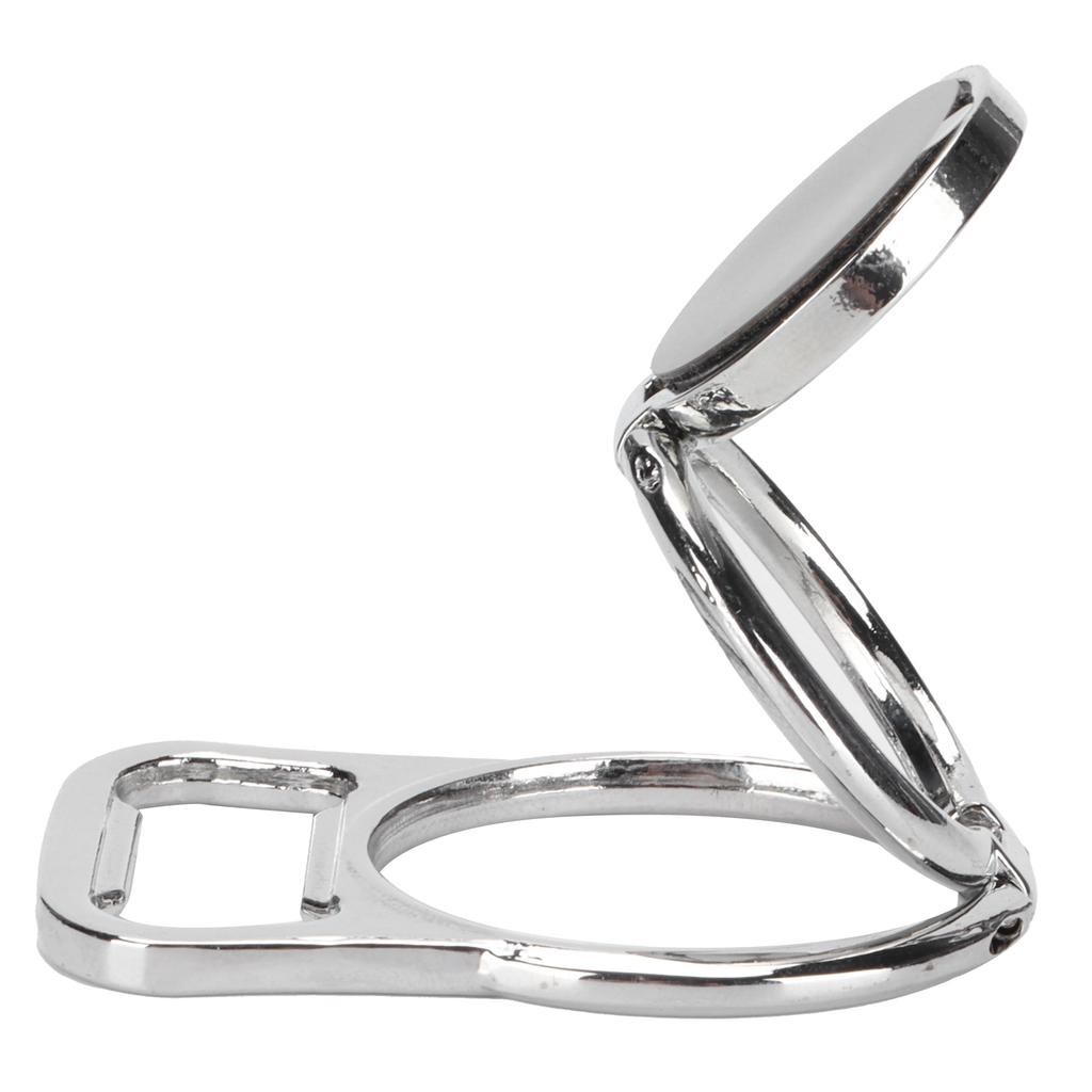 Phone Ring Holder Rotatable Foldable Magnetic Bottle Opener Finger Kickstand StandSilver