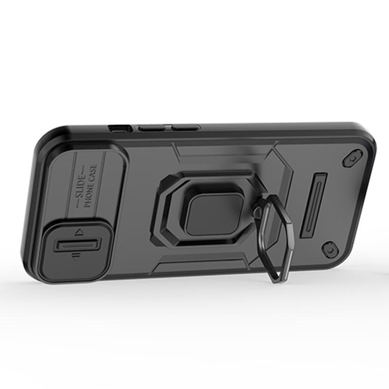 Armor Case For iPhone 16 15 14 Pro Max Plus Heavy Duty Shockproof Anti-Scratch With Ring Holder Phone Cover