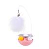 4-in-1 Interactive Cat Feather Toy for Indoor Cats Tumbler Cat Toy with Ball Track Catnip Ball Teasing Feather Kitten Exercise Toy for All Breeds