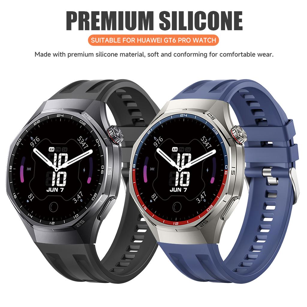 Silicone Band for Huawei Watch GT6 Pro 46mm Sport Strap For Huawei Band GT6 Pro Smartwatch Replacement Bracelet Accessories