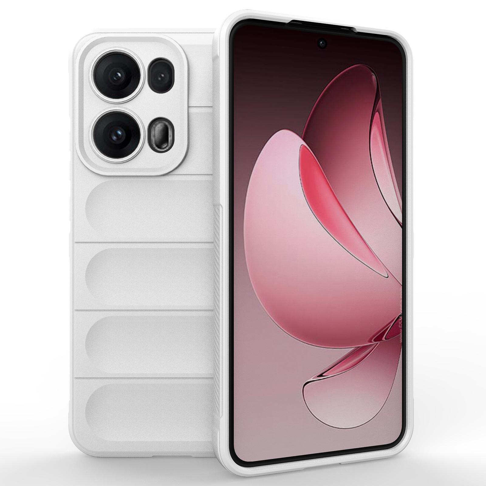 

For Oppo Reno13 Pro 5G Case Anti-Drop Soft TPU Rugged Phone Back Cover White