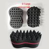 Black Hair Curling Sponge & Styling Comb Set