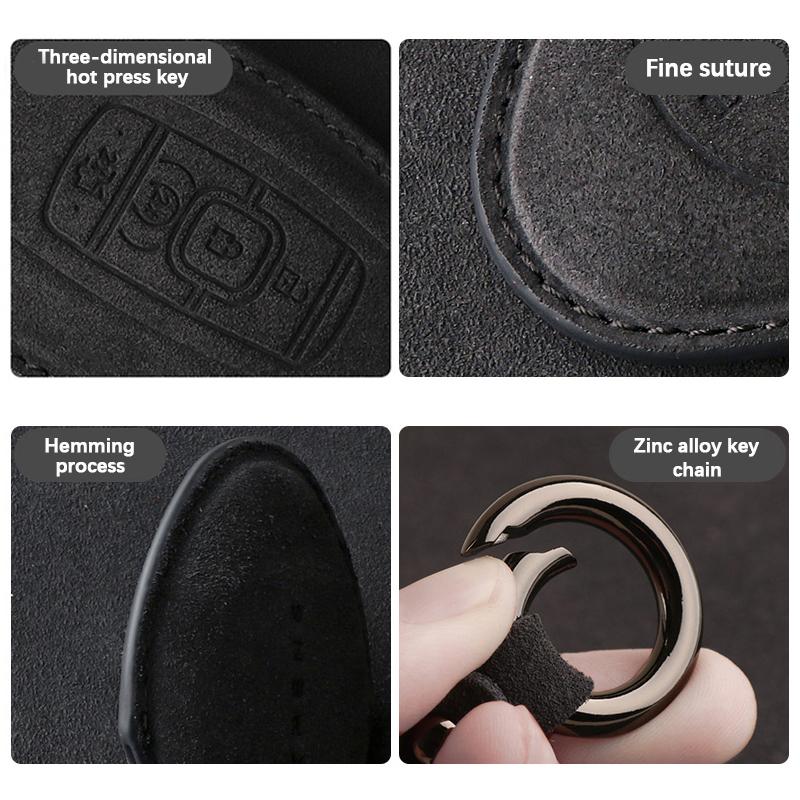 Interior Mouldings For Ford Raptor F150 Edge Fusion Mustang Explorer F150 F250 F350 Mondeo Suede Car Key Case Cover Protector Sh