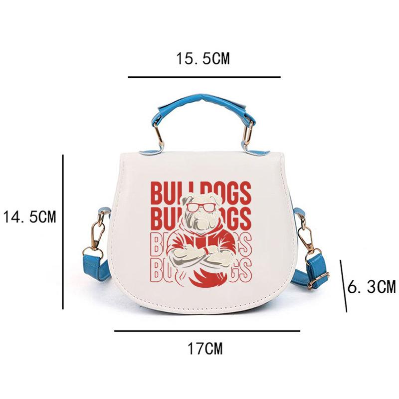 Retro Bulldogs Gifts for Men Women Boys Girls Casual Handbags 0 синий