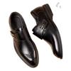 Summer new leather shoes men's business dress wedding shoes platform men's shoes British casual leather shoes foreign trade
