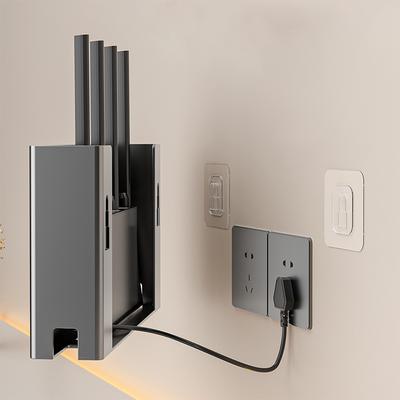 Caixa de Armazenamento Minimalista para Roteador Wi-Fi Sem Furo Suporte de Parede Para a Sala de Estar Suporte e Prateleira de Armazenamento para Roteador