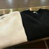 Womens 100% Wool Crewneck Sweater Long Sleeve Loose Fit Casual White Knit Top Everyday Wear