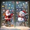 Christmas Window Stickers Set, Static Cling Glass Décor for Home