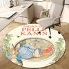 1pc Peter Rabbit2 Design Printed Area Round Carpet for Bedroom Living Room Home Decor Rugs Mat Non Slip Mat Rug for Bedside