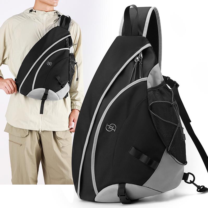 Oxford Chest Bag Men's Shoulder Bag Water-repellent Cycling Crossbody Bag