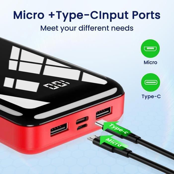 Batterie externe - bextoo - 27000mah - charge rapide pd qc3.0 - affichage numérique led - 22,5w