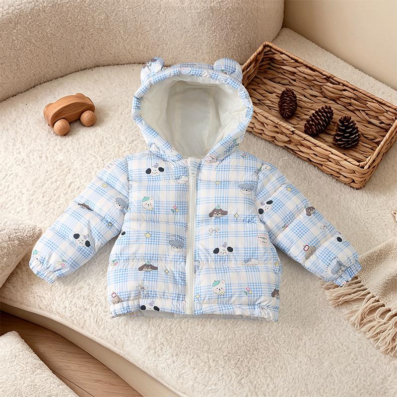 Kids' Colorful Cartoon Padded Jacket - Short Down-Style Coat for Boys and Girls