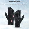 Waterproof Windproof Long Finger Plus Velvet Warm Gloves Autumn Winter Outdoor Cycling Gloves Mountain Fitness Sports Gloves