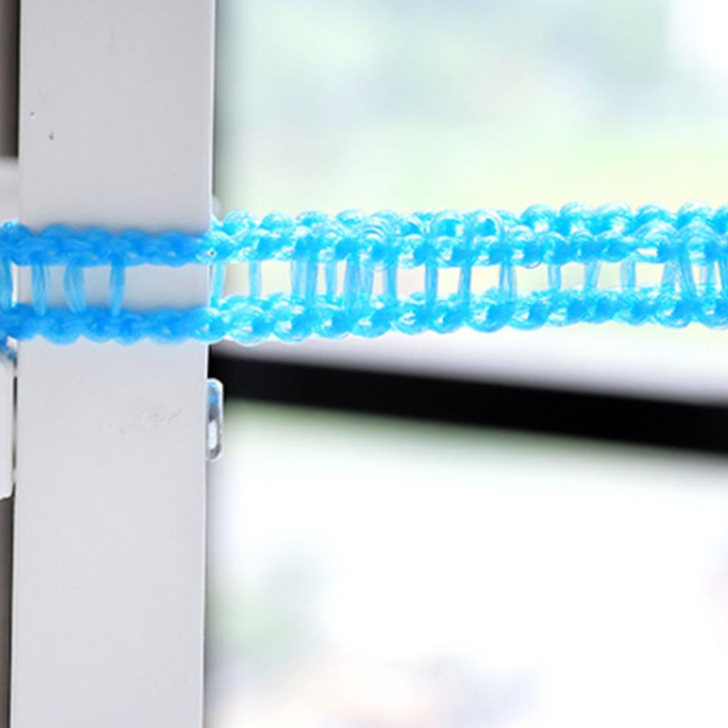 Clothesline 8 Meters Windproof Stable Load Bearing Nylon Material Punch Free Installation Laundry Rope for Indoor