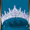 DIEZI Baroque Bridal Crown Headwear Crystal Hair Dress Accessories Tiara For Women Wedding Rhinestone Crown Hair Jewelry