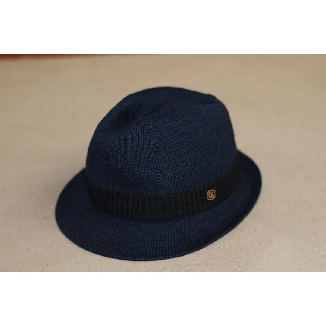 Used [With tag] CA4LA linen knit hat (navy)