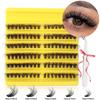 D Song Single Cluster False Eyelash Extension Set, Japanese And Korean Diy Segmented Natural Thick Hair Portable