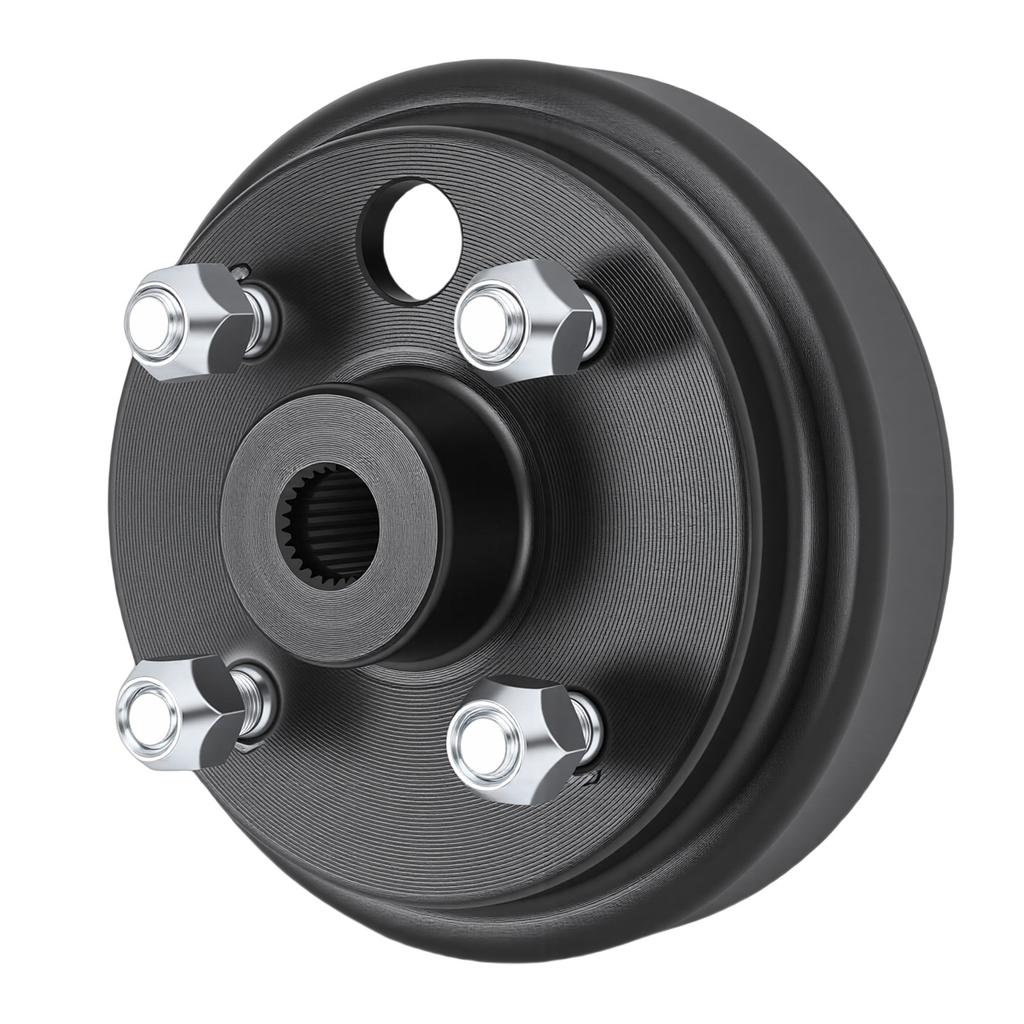 Golf Cart Brake Drum Hub Assembly 19186 G1 High Strength Material Replacement for EZGO 2 Cycle Gas 1982 1993