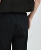 MUSINSA STANDARD [Cooltandard] One-Pleat Wide Elastic Waist Slacks [Black]