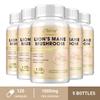 Pslalae Lion's Mane Mushroom Capsules, 1000 mg per serving, all-natural, suitable for both men and women.