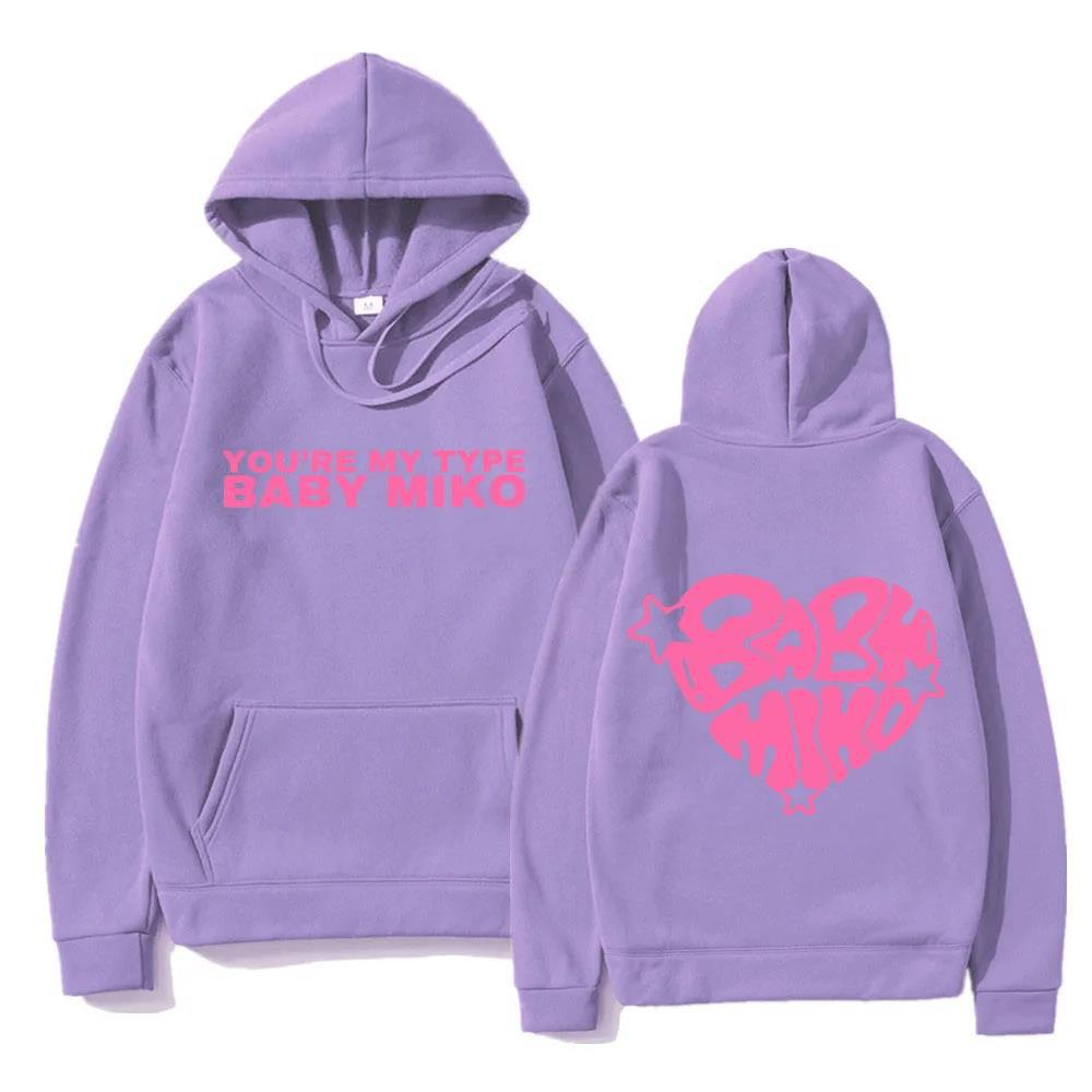 Junger Miko Xoxo Tour Hoodie Lustige Mode Herren Damen Sweatshirt Hip Hop Lässig Herbst Winter Fleece Streetwear Sudaderas
