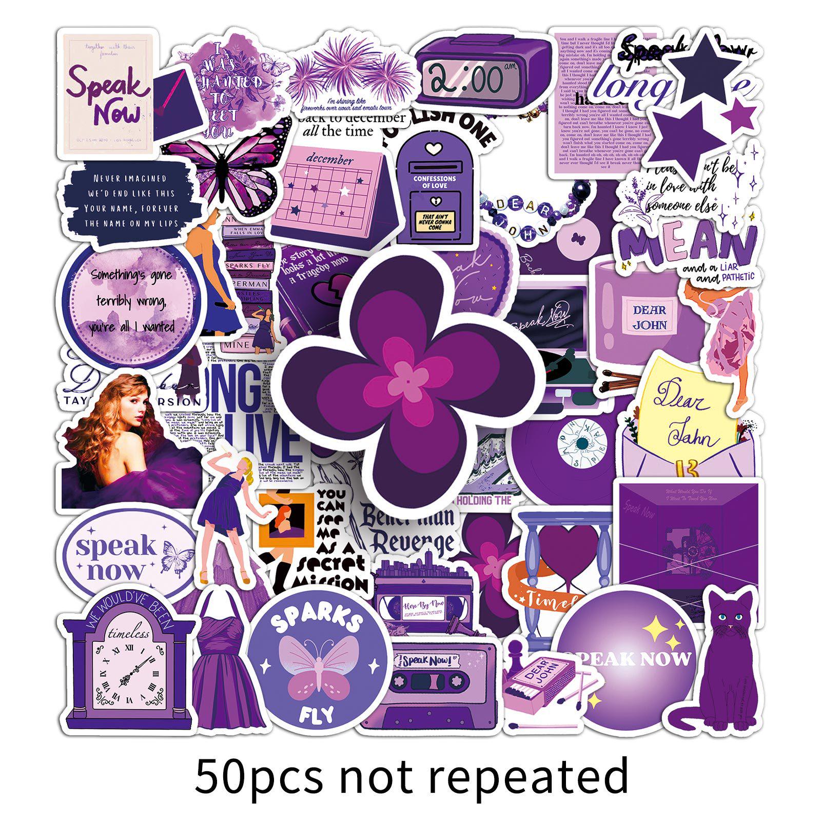 50 Taylor Swift Speak Now Album Waterproof Decorative Stickers