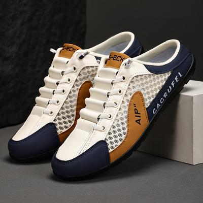 Herren Sommer Mode Lässige Hausschuhe Weiche Sohle Bequem und Atmungsaktiv ohne Riemen zum Nachhausegehen Outdoor Leichtgewicht