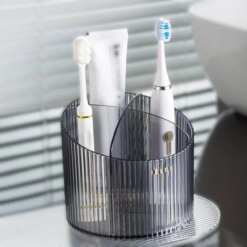 Transparent Storage Box Multi Grid Cosmetics Organizing Box Desktop Lipstick Makeup Brush Home Desktop Storage Organizer